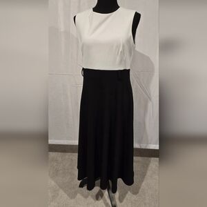 Calvin Klein Black and White Dress